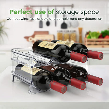 Stackable Water Bottle Organizer – 2-Pack