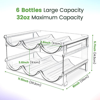 Stackable Water Bottle Organizer – 2-Pack